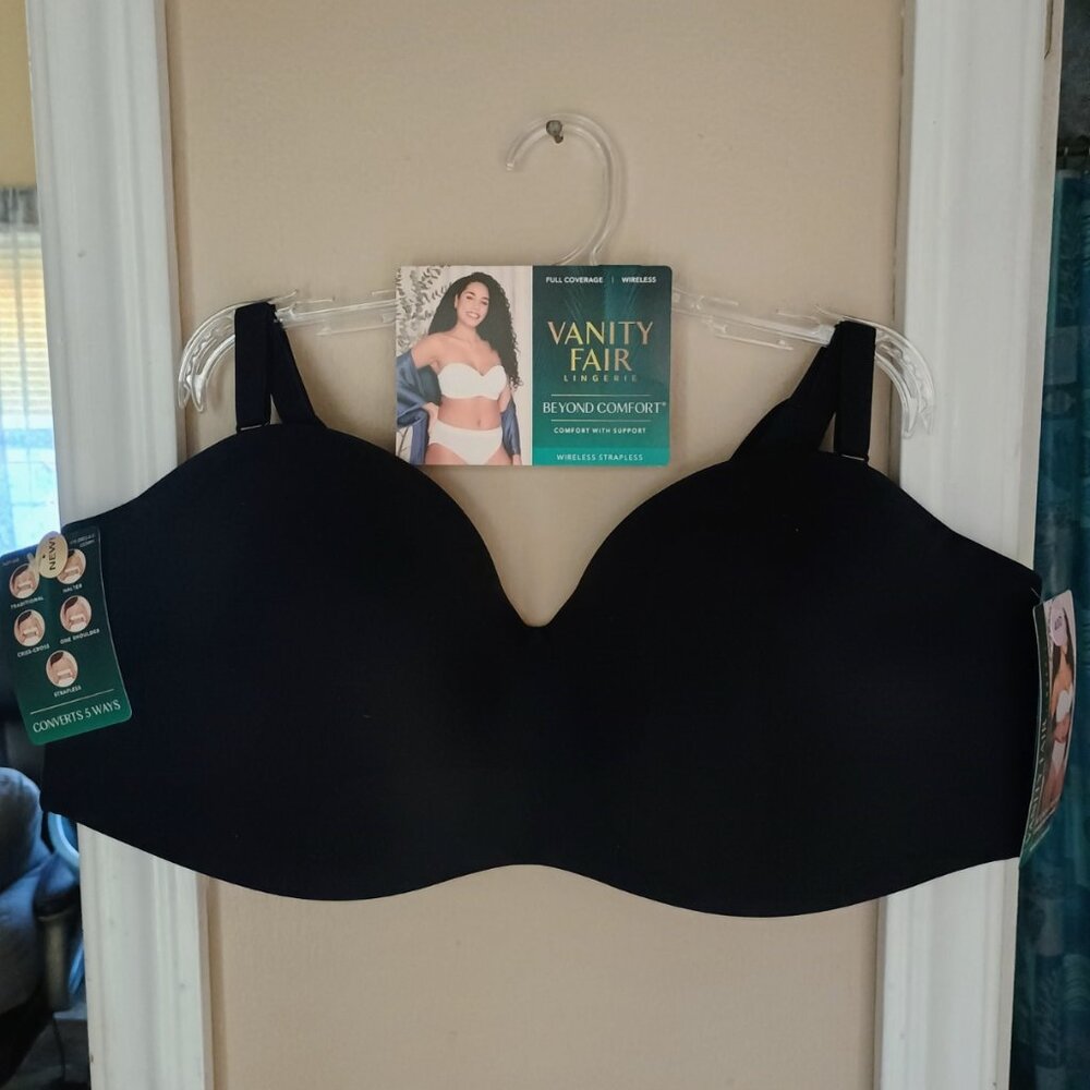 Vanity Fair 5 way Bra - Black 40D - Brand New!
